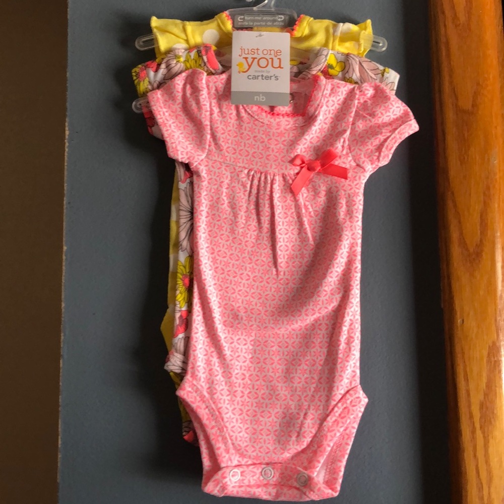 3 pc short sleeve onesies